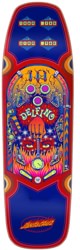 Santa Cruz Delfino Pinball 9.14 Wheel Wells Skateboard Deck - red